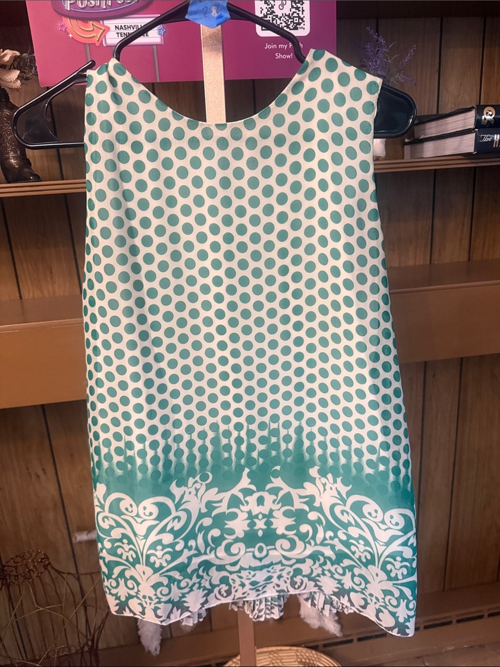 Green Polka Dot Tank